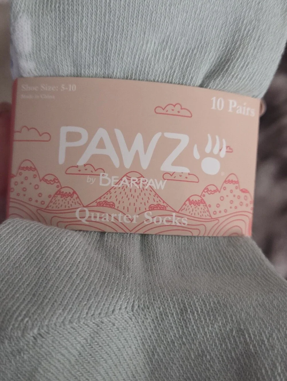 PAWZ - 10 Pack Lightweight Ankle Socks